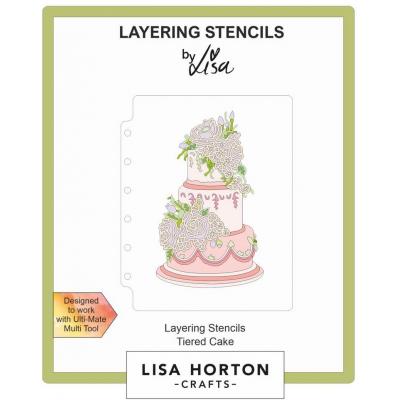 Lisa Horton Crafts Layering Stencils - Tiered Cake